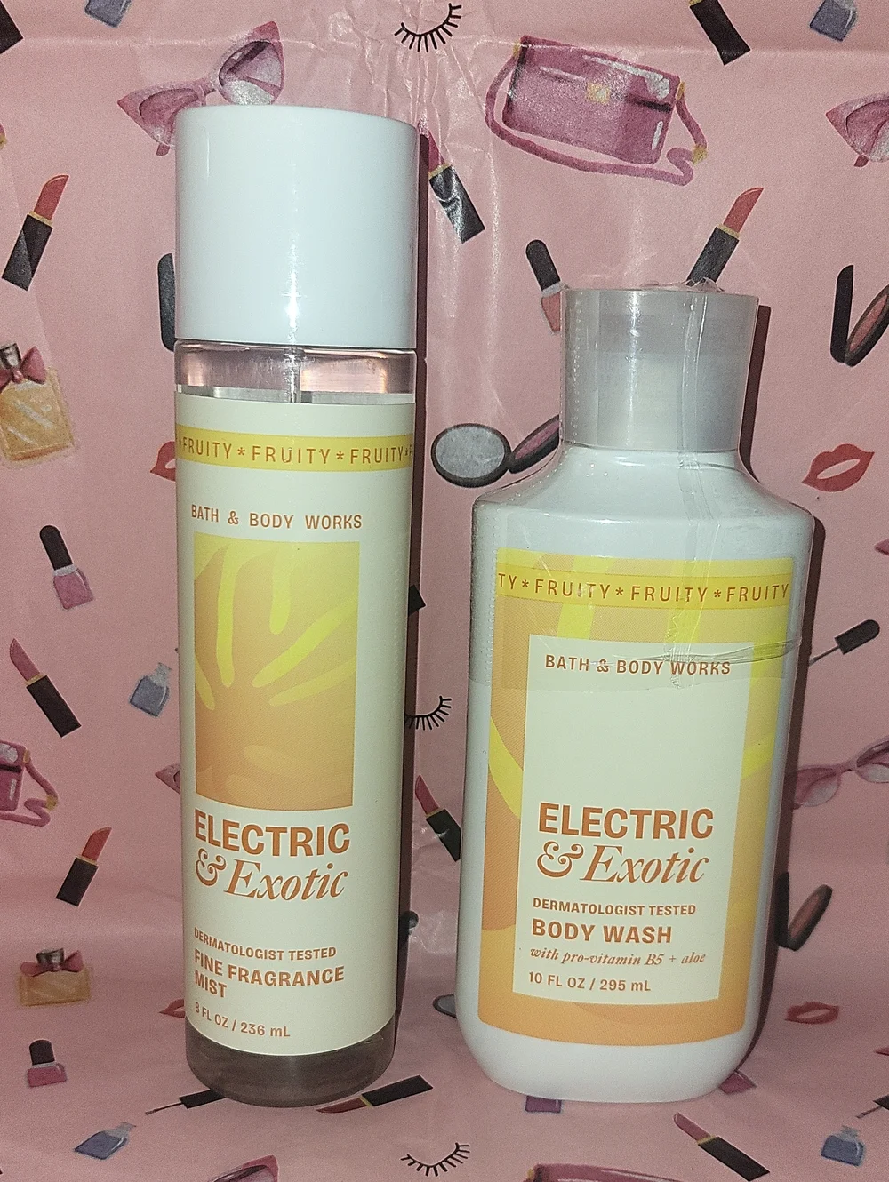 Bath & Body Works 2 Pc. Electric & Exotic Set Mist & Body Wash FS NEW Sealed